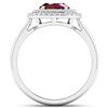 Image 4 : 14KT White Gold 2.30ct Ruby and Diamond Ring