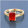 Image 2 : 14KT Yellow Gold 1.02ctw Fire Opal Ring