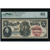 Image 1 : 1880 $5 Legal Tender Note PMG 64