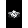 Image 1 : Ladies Sparkling 5 Ct Fire Moissanite Ring