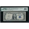 Image 1 : 1935A $1 Experimental R Silver Certificate PMG 66EPQ