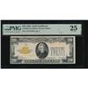 Image 1 : 1928 $20 Gold Certificate PMG 25