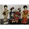 Image 1 : 4 Collectible 1960's Japanese Geisha Dolls