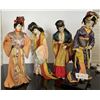 Image 1 : 4 Collectible 1960's Japanese Geisha Dolls