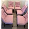 Image 1 : 6 Pink Dining Chairs