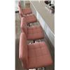 Image 2 : 4 Pink Adjustable Bar Stools