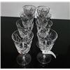 Image 1 : Vintage Pinwheel Crystal Wine Glasses