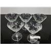 Image 1 : Vintage Pinwheel Crystal Martini Glasses