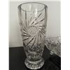 Image 2 : Vintage Pinwheel Crystal Vase & Pinwheel Crystal Bowl