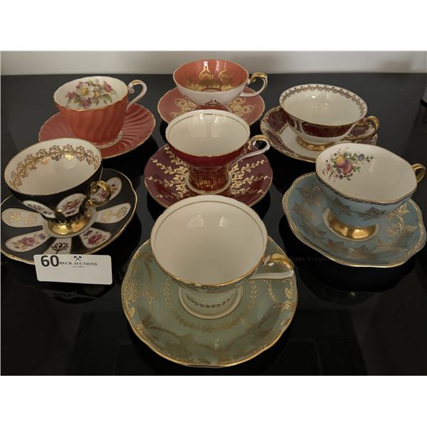 Tea Time with 7 Beautiful Teacups