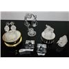 Image 1 : Glass Music Boxes, Candle Holders, Hummingbird Figurine