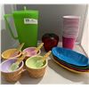 Image 1 : Ice Cream Dishes, Banana Split Dishes, Pitcher, Berry Holder, Solo Cups