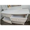 Image 2 : White 6 Drawer Dresser with Mirror