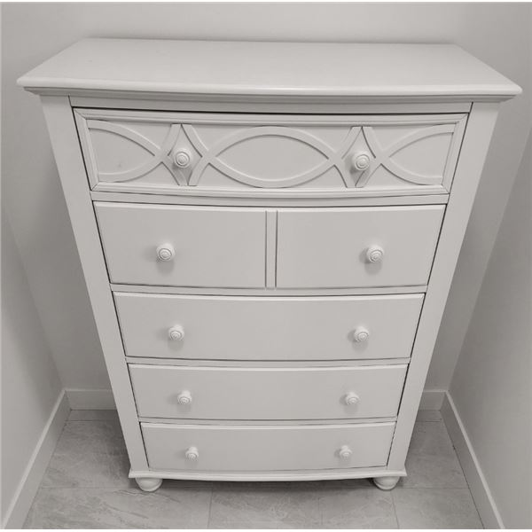 White 5 Drawer Dresser