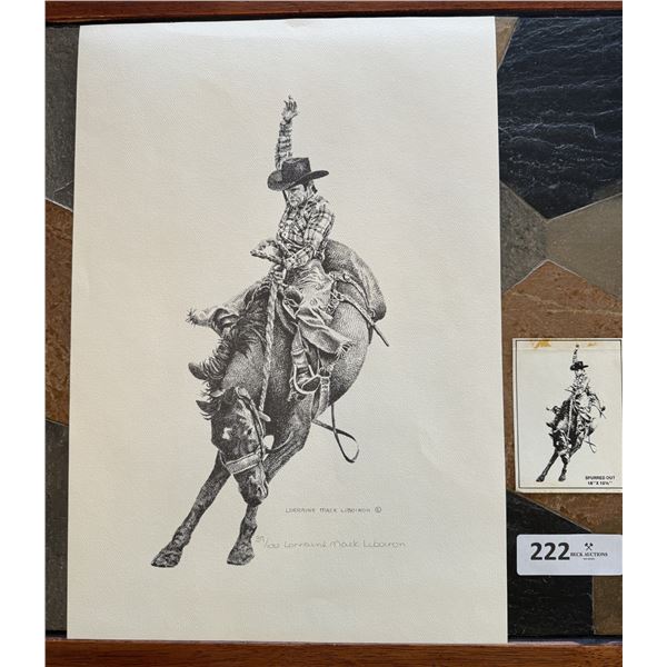 SPURRED OUT  Print by Lorraine Mack Liboiron 39/100