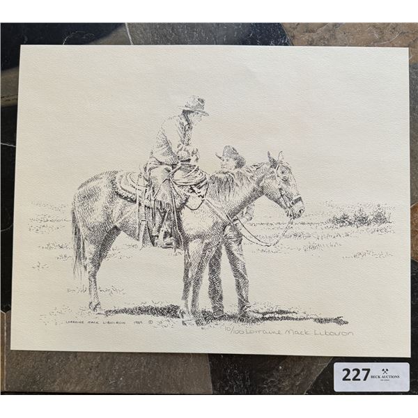 PLANNING THE DAY  Print by Lorraine Mack Liboiron 10/100