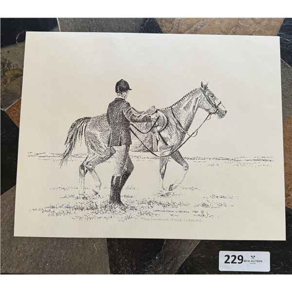 WARMING UP TO WIN  Print by Lorraine Mack Liboiron 29/100