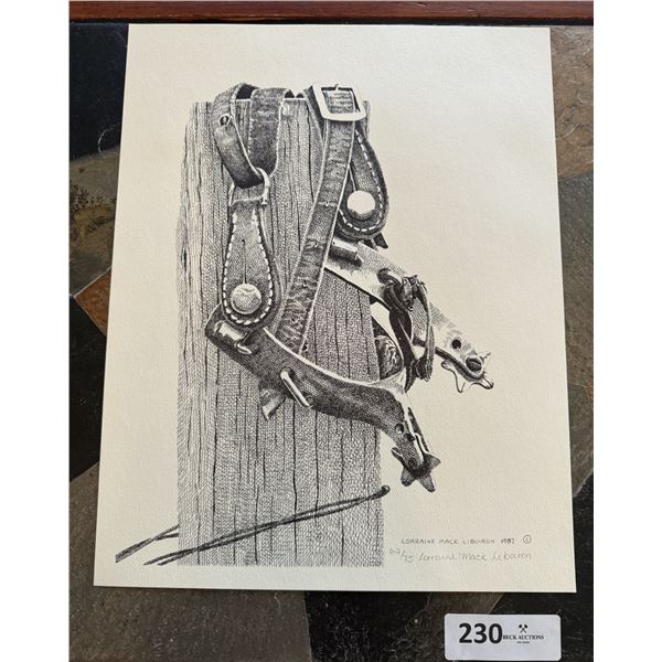 SPURS  Print by Lorraine Mack Liboiron 62/75