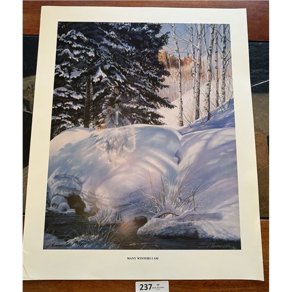 MANY WINTERS I AM  print by Julie Kramer Cole 730/950