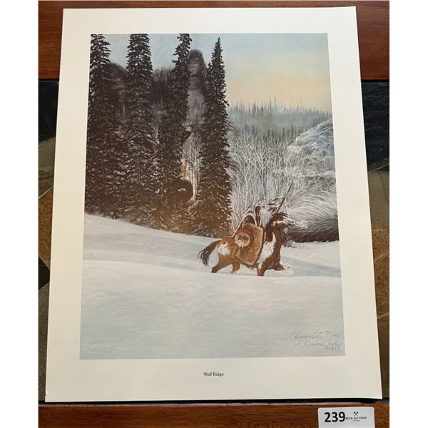 WOLF RIDGE  print by Julie Kramer Cole 730/950