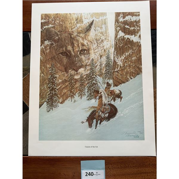 CANYON OF THE CAT  print by Julie Kramer Cole 730/950