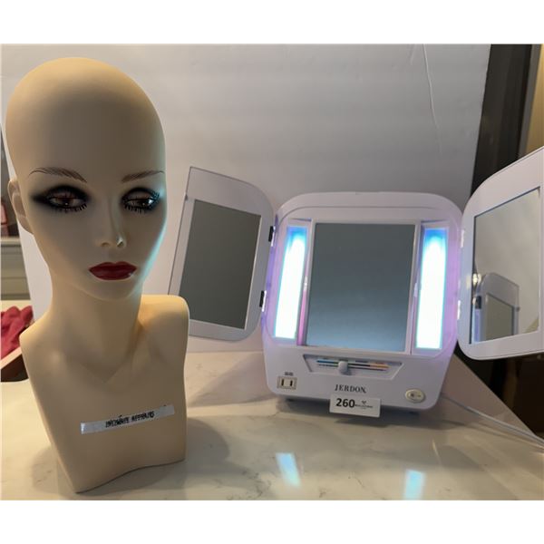 Jerdon Make up Mirror & Mannequin