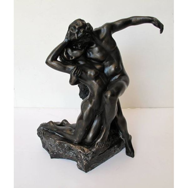 Auguste Rodin ETERNAL SPRINGTIME Bronze Sculpture 7H x 4.5W x 5D.