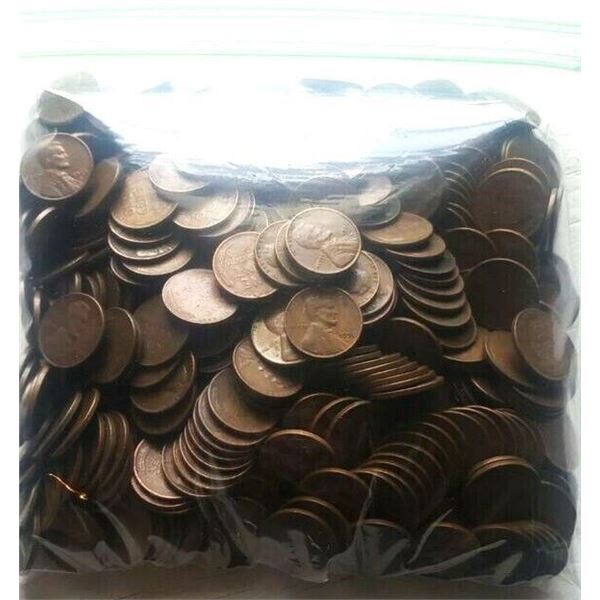 1000 Wheat Pennies 1940 - 1958 P D S mints 40s & 50s Lincoln Cents No Culls