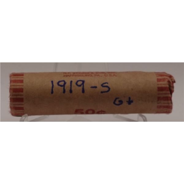 Pure roll of 1919-S Wheat Cents