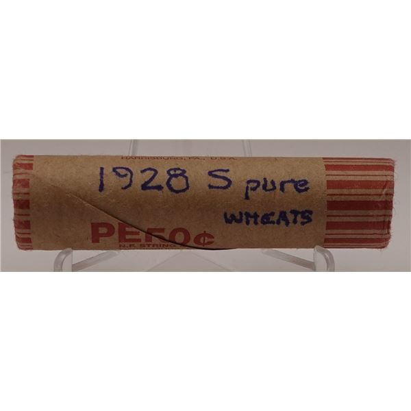 Pure roll of 1928-S Wheat Cents