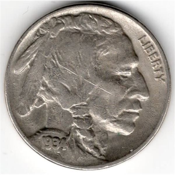 1934 Buffalo Nickel DDO