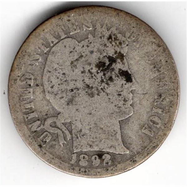 1892 Barber Dime