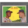 Image 1 : 1959 Topps Hank Aaron & Eddie Matthews Fence Busters Insert Card #212