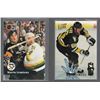 Image 1 : Lot of 2 Mario Lemieux Cards: 1992 Pro Set Card number 194 & 1991 Fleer "Le Grande Magnifique" Card 