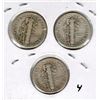 Image 2 : 1939 P, D, S Mercury Dime Set