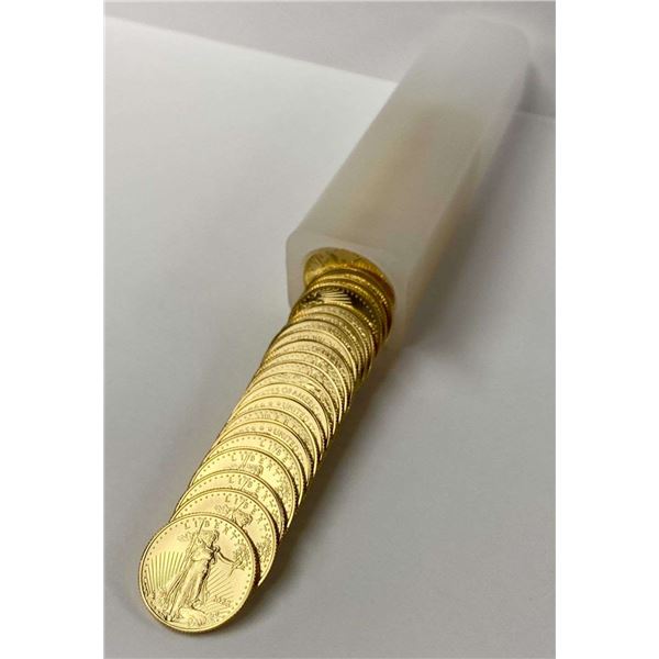 (50) 2023 American Gold Eagle 1/10th ozt