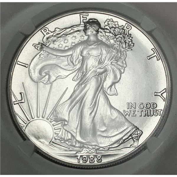 1988 American Silver Eagle NGC MS69