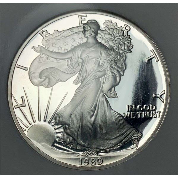 1989-S American Silver Eagle NGC PF69 Ultra Cameo