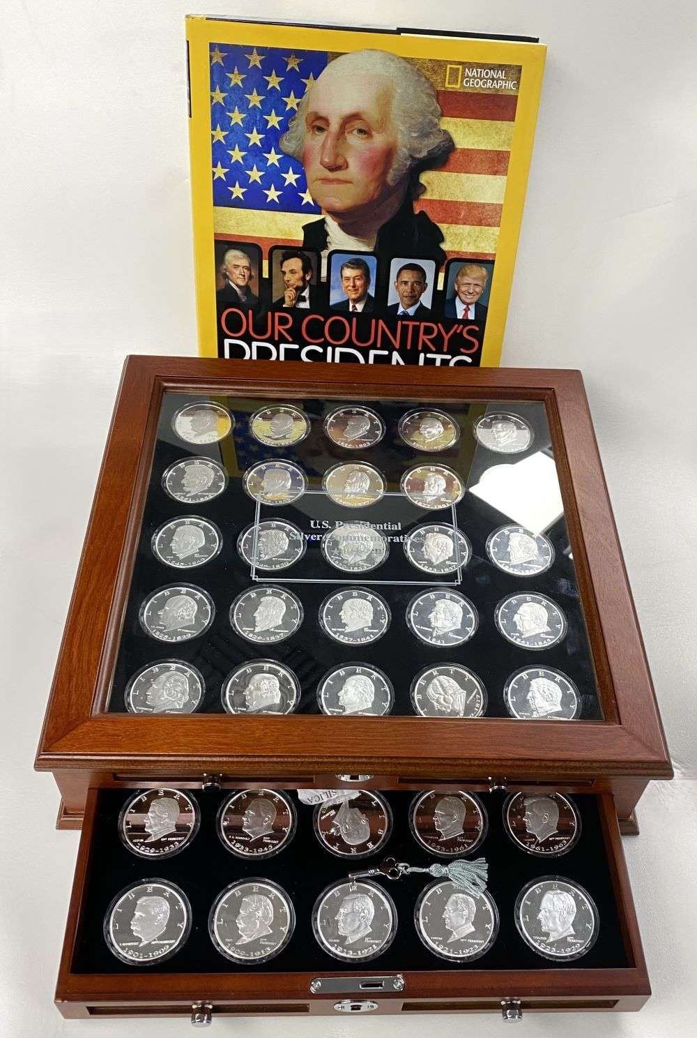 45 ozt U.S. Presidential .999 Silver Commemorative Set (45-coins)