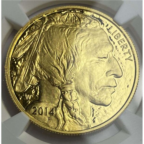 Last Minute! 2014-W Buffalo .9999 Gold $50 NGC PF70 Ultra Cameo Signed By Edmund C. Moy