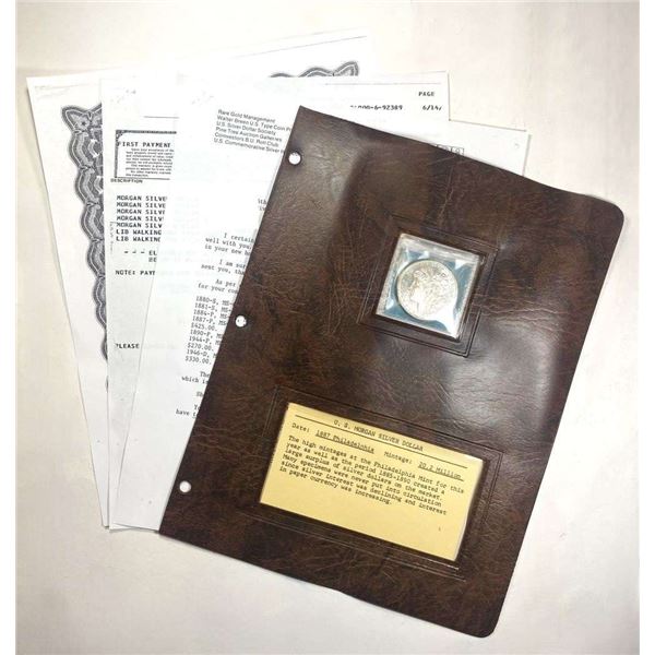 Old Time First Coin Vestors 1887 Morgan Silver Dollar MS64 PL