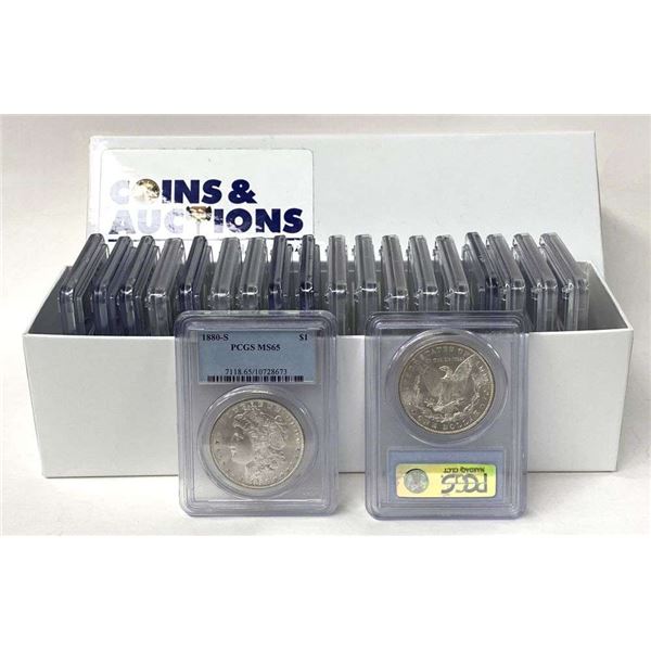 Last Minute! Box (20) 1880-S-1887 Morgan Silver Dollar PCGS MS65