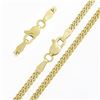 Image 5 : NEW Unisex Solid 14k Yellow Gold 2.6mm Miami Cuban Curb Link 20" Chain Necklace