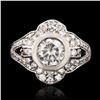 Image 1 : 1.21 ctw CENTER Diamond Platinum Ring (2.29 ctw Diamonds)