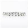 Image 6 : Classic Platinum 1.90 ctw Round Prong Set Diamond Eternity Stack Wedding Band Ri