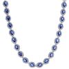 Image 1 : 18.48 ctw Tanzanite and 1.19 ctw Diamond Necklace