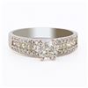 Image 1 : 0.71 ctw CENTER Diamond Platinum Ring (1.33 ctw Diamonds)