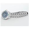 Image 9 : Rolex Ladies Quickset Stainless Steel Blue Roman 18K White Gold Diamond & Emeral