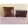Image 1 : Set Of Small Wooden Wardrobe Style Jewelry Boxes
