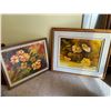 Image 1 : Set Of Esther Koziol Floral Framed Oil Paintings 20 x 17 / 17 x 14